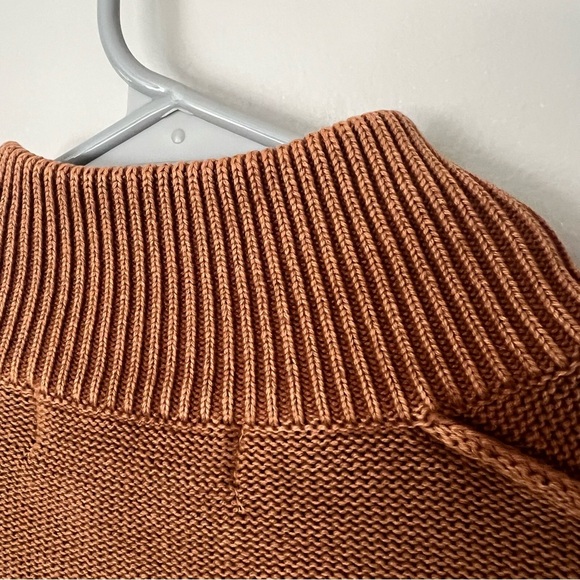 Vintage FX Fusion Men’s Cable Knit Fisherman Sweater Cotton Mock Neck Large - Picture 9 of 10